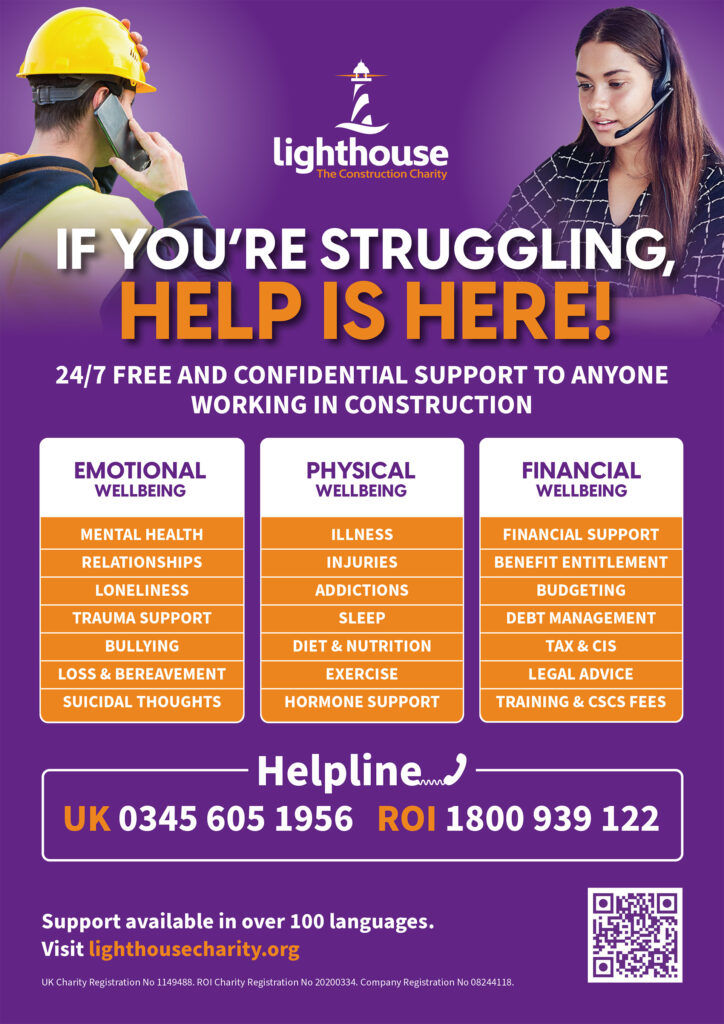 Lighthouse Charity Helpline Poster